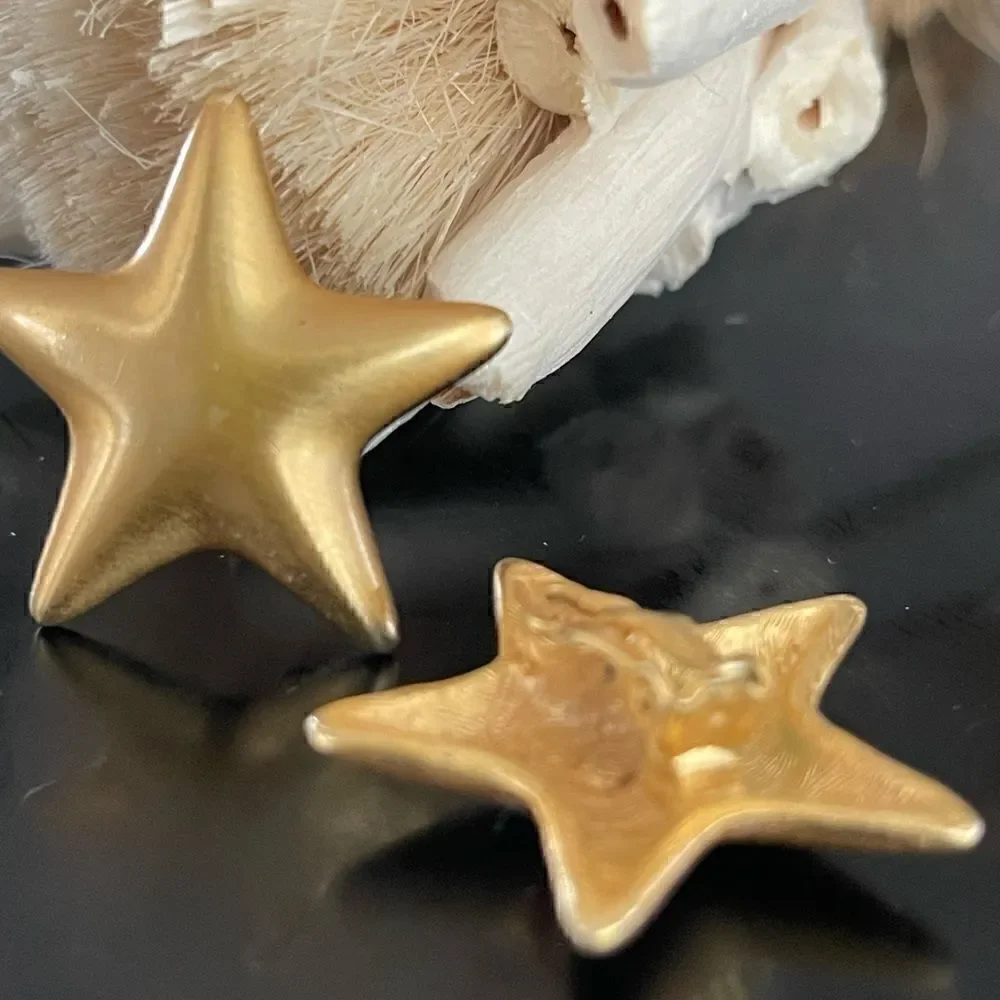 Vintage rare Star Anne Klein clip on earrings - Picture 4 of 4
